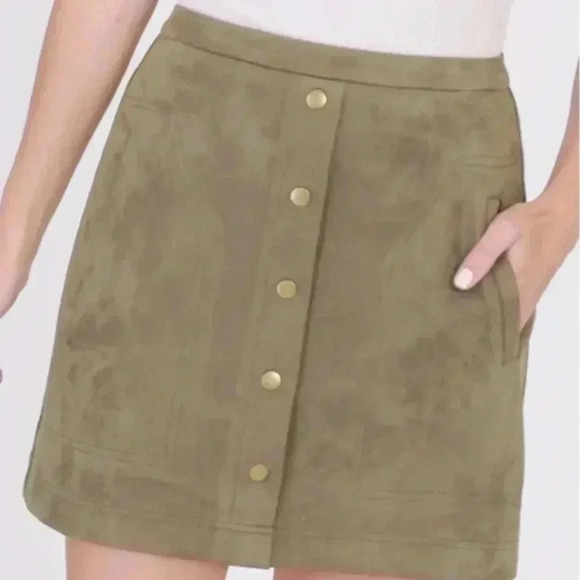 HYFVE FAUX SUEDE SKIRT Short mini skirt - Picture 8 of 8